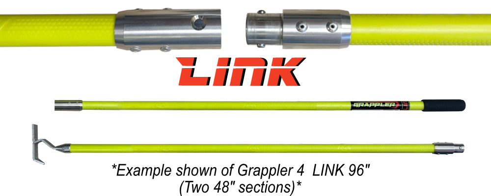 Grappler hook tool link system. Industrial hook tool. Multi use hook tool for hand safety