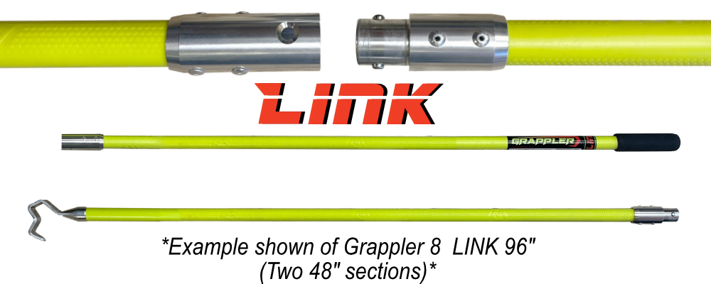 Grappler hook tool link system. Industrial hook tool. Multi use hook tool for hand safety