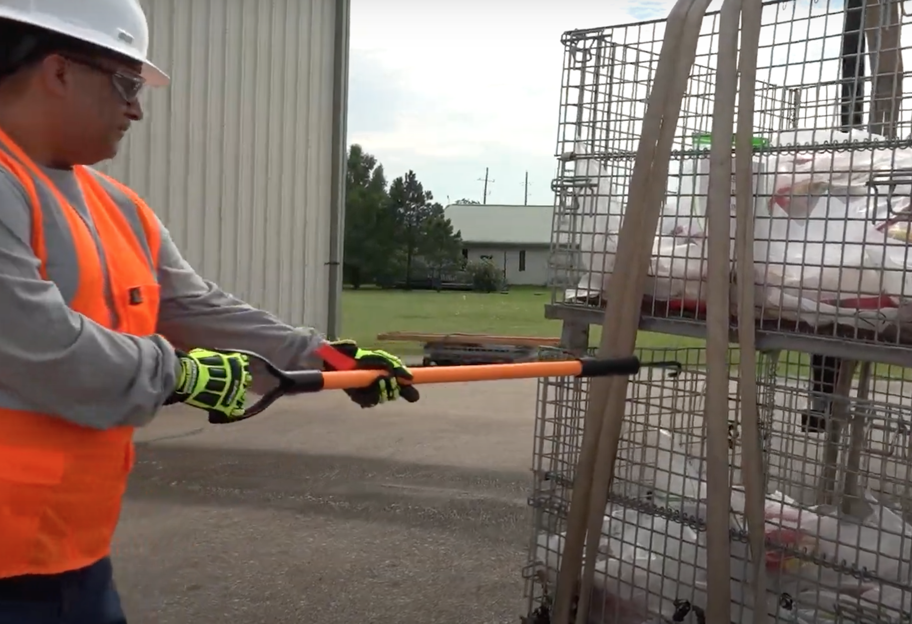 hook-it no touch hand safety tool and suspended load control tool