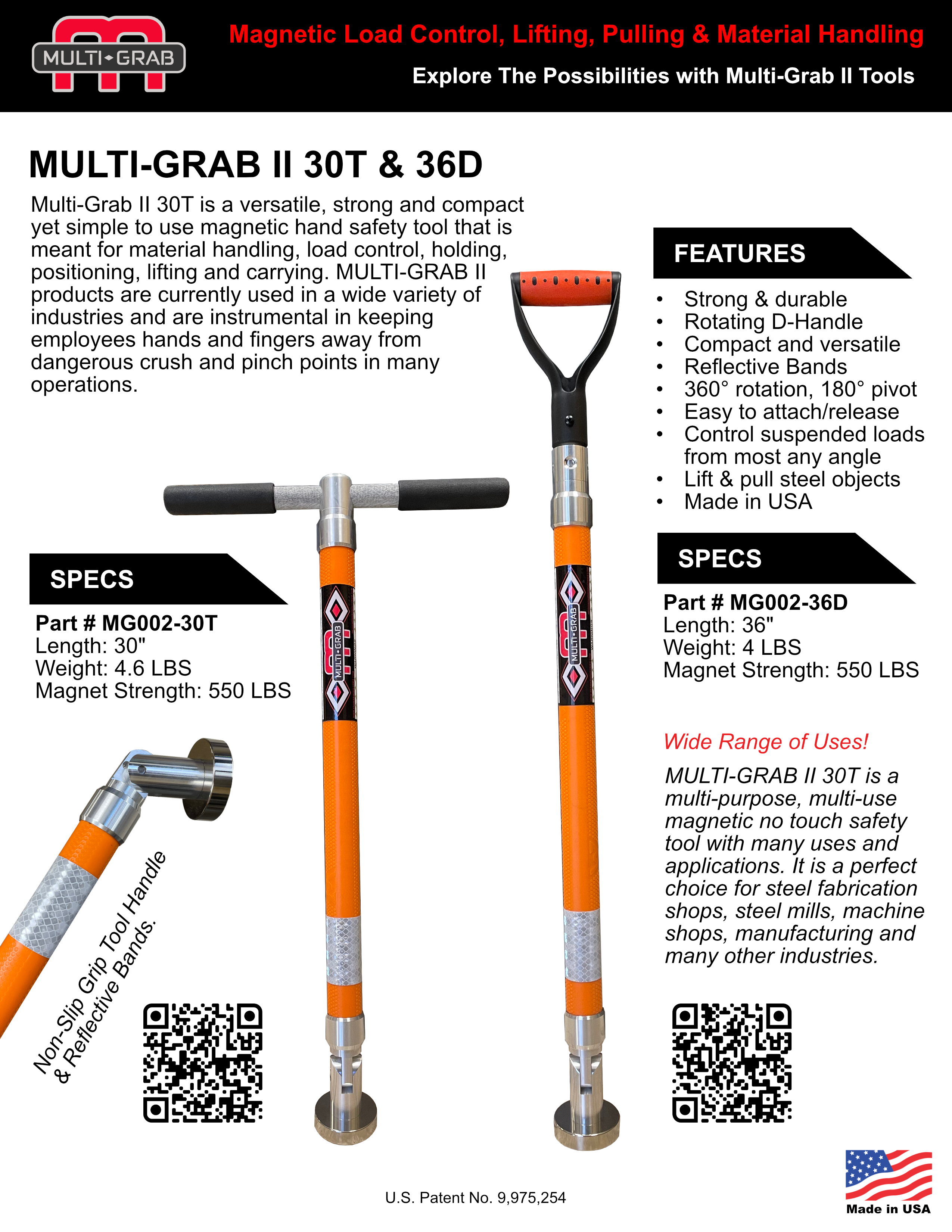 MULTI-GRAB Products Data Sheets