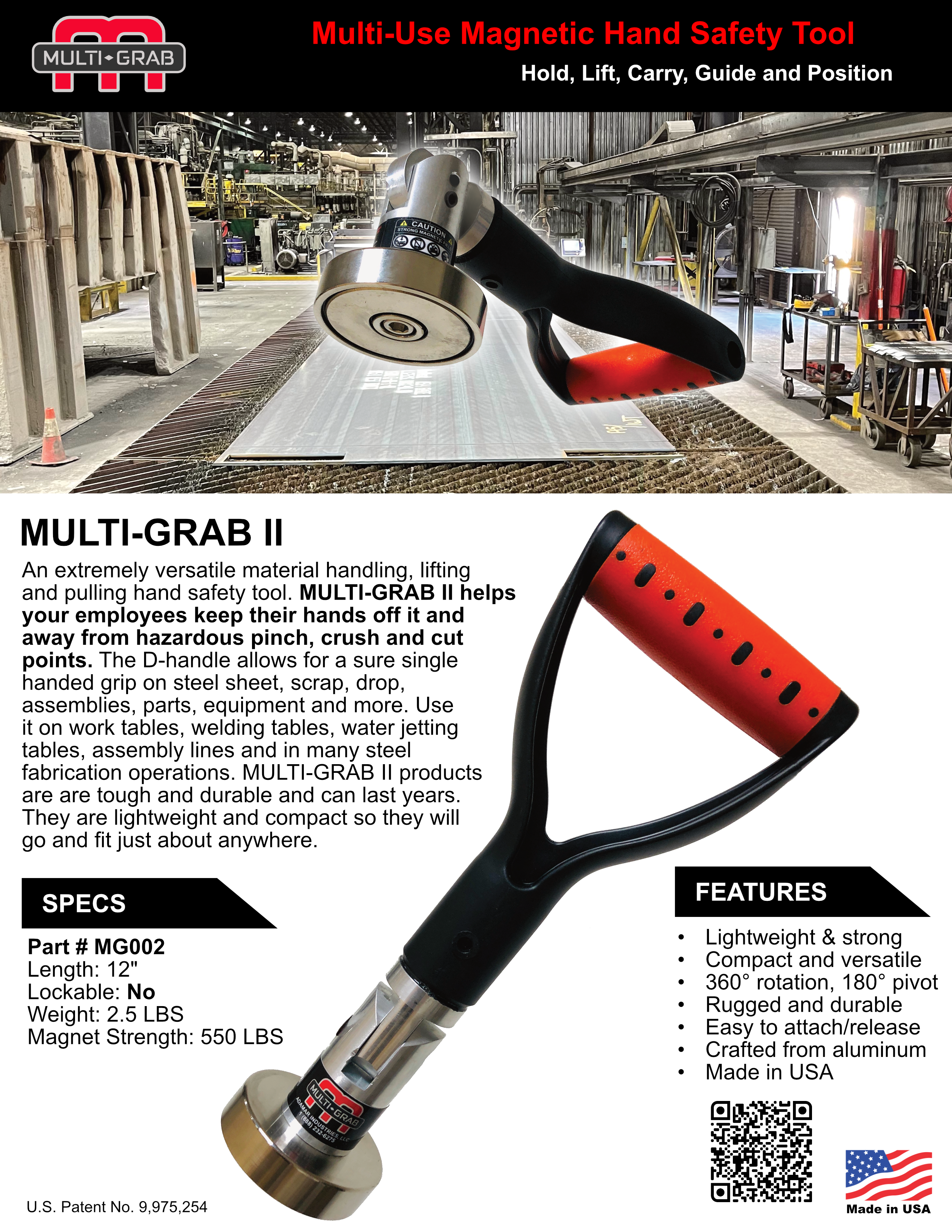 MULTI-GRAB Products Data Sheets