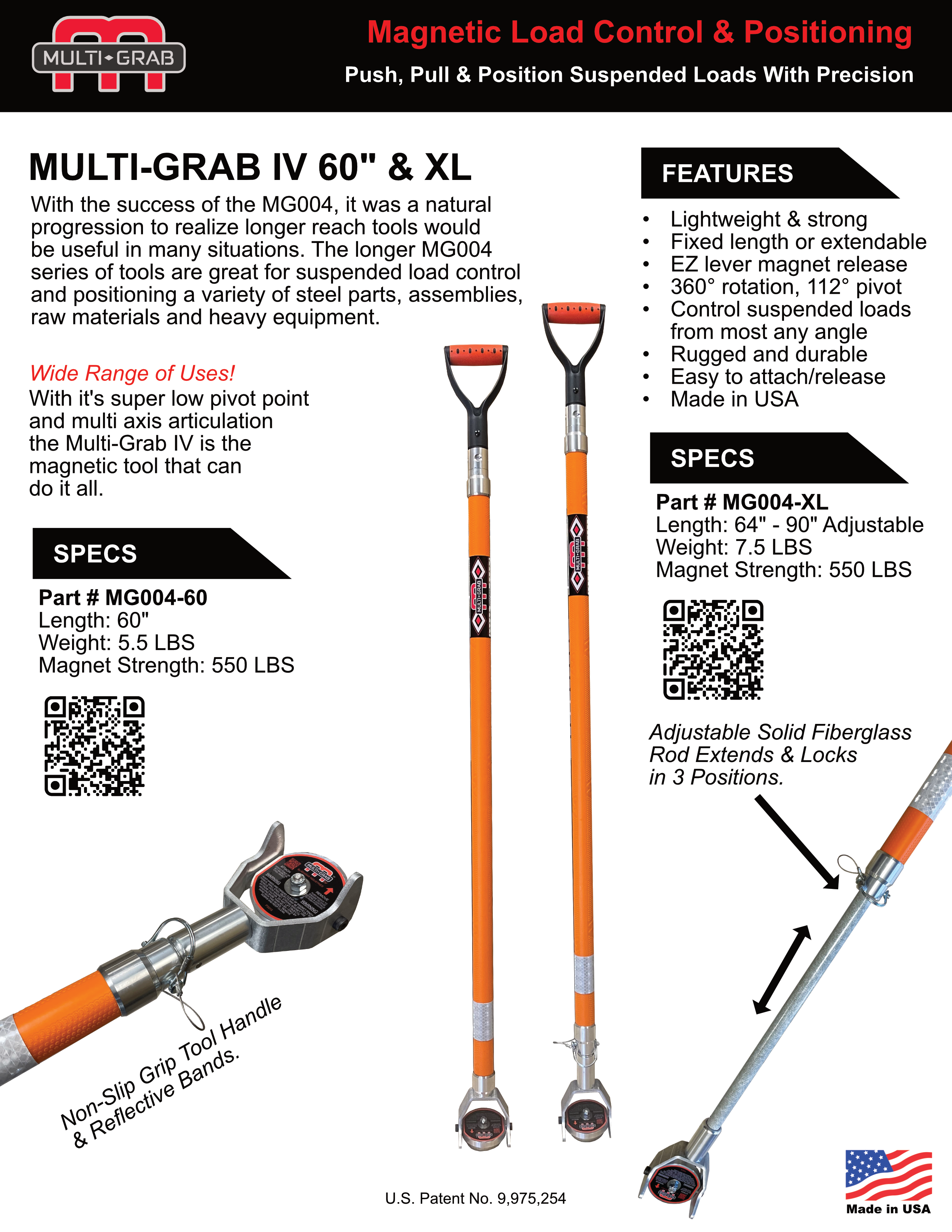 MULTI-GRAB Products Data Sheets