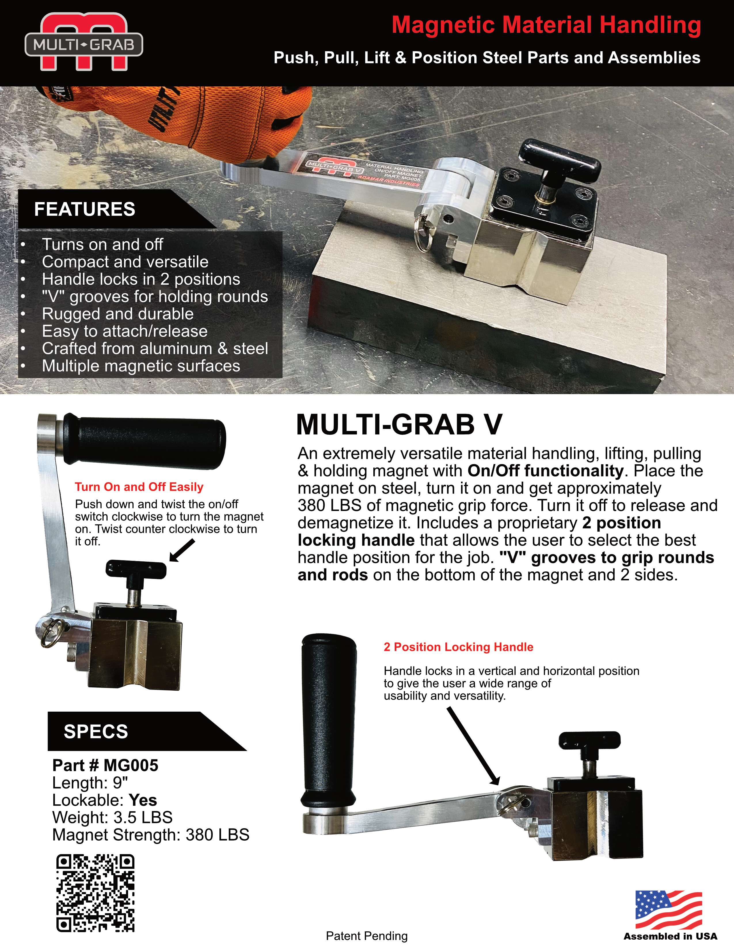 MULTI-GRAB Products Data Sheets