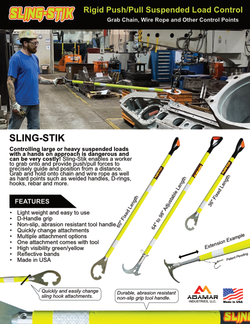 SlingStik Lite Rigid, Strong, Lightweight and Versatile Suspended