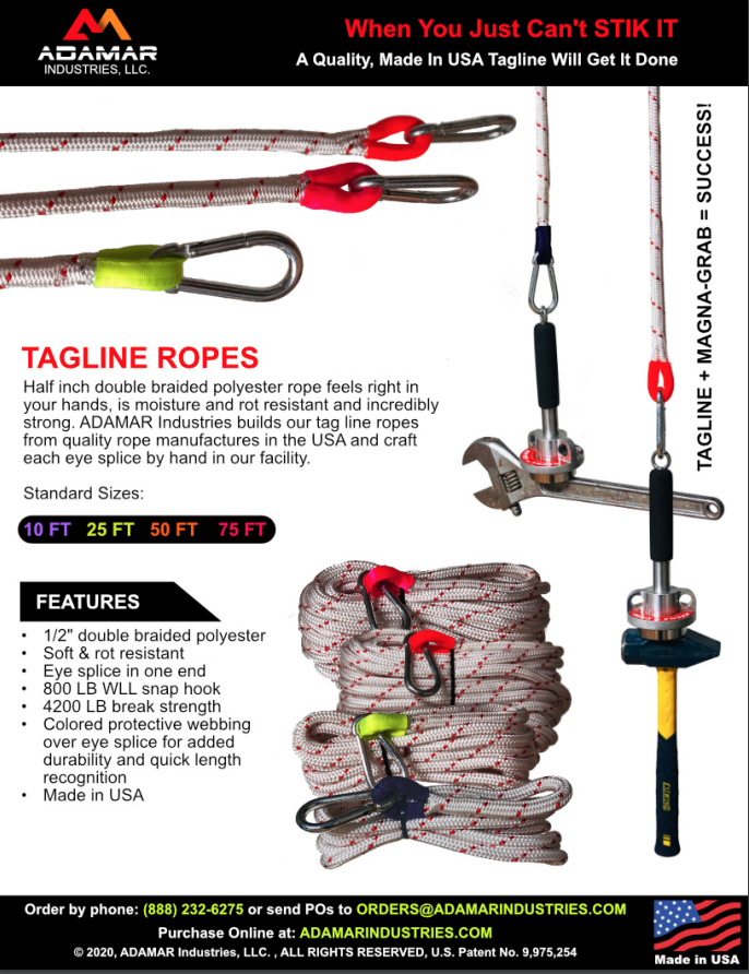 Custom Built Tag Line Ropes and Tethers We build custom tag line and