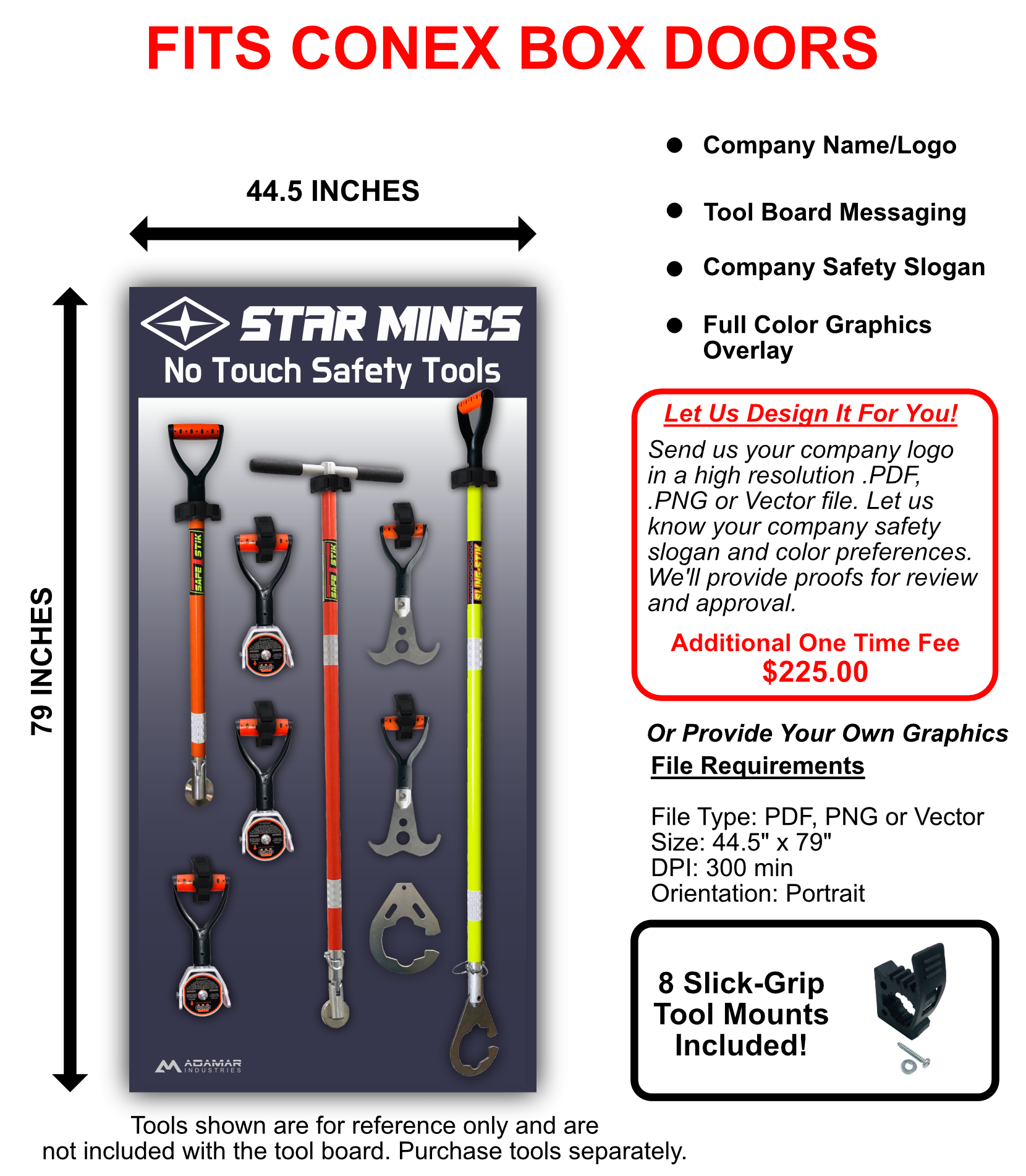 Custom Branded Hand Safety Tool Storage Boards